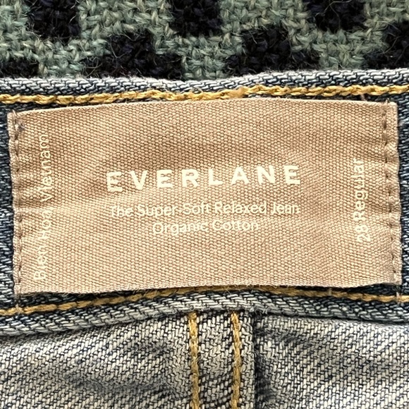 Everlane Super Soft Relaxed Jean Slouchy Straight Cut Medium Blue 28 - Picture 10 of 10
